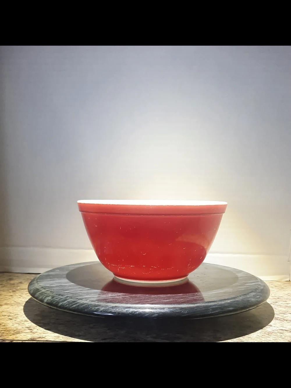 Vintage Pyrex Friendship Red 402 Mixing Bowl